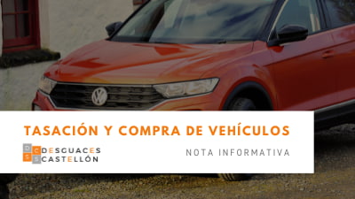 Nota informativa tasación de coches